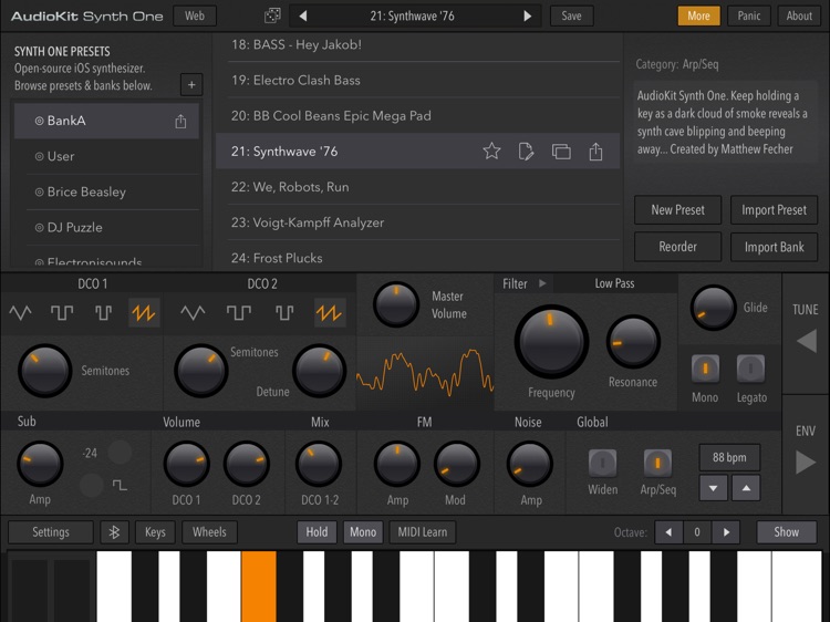 AudioKit Synth One Synthesizer screenshot-5