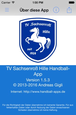 TV Sachsenroß Hille Handball screenshot 4