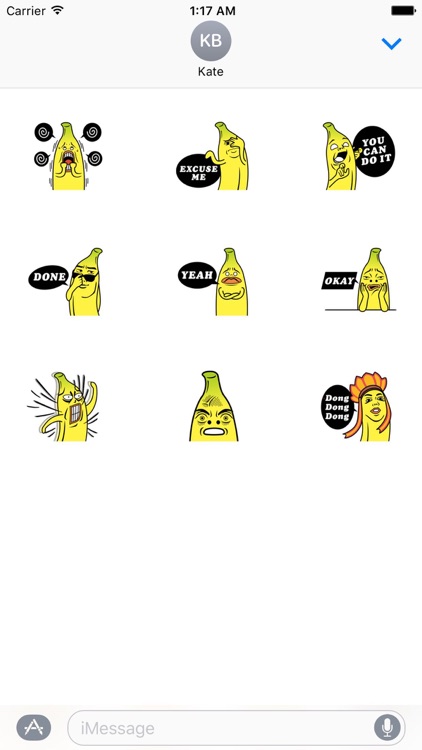 Mr. Banana Emoji Sticker