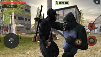 Ape Vs Ninja Assassin Fighting screenshot 4