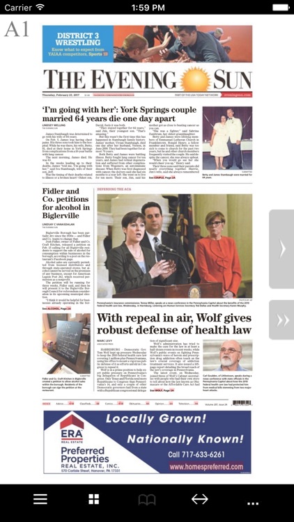 The Evening Sun Print Edition