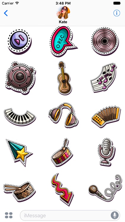 Music Stickers for messages screenshot-3