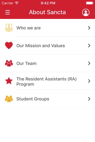 Sancta Sophia College App screenshot 2