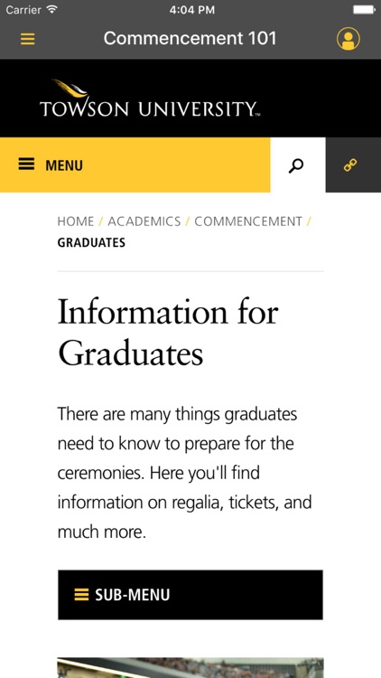 Towson University Commencement screenshot-3
