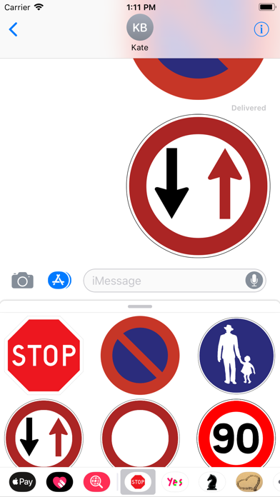 Traffic Sign Stickers screenshot 2