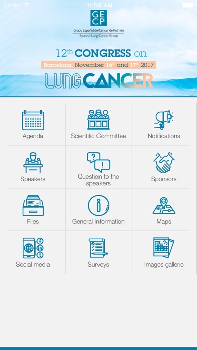 12th Congress on Lung Cancer screenshot 2