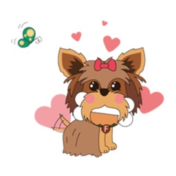 Yorkshire Terrier Dog - YorkieMoji Sticker