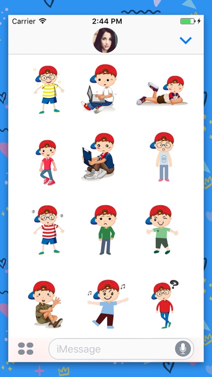 Naughty Boy Animated Stickers