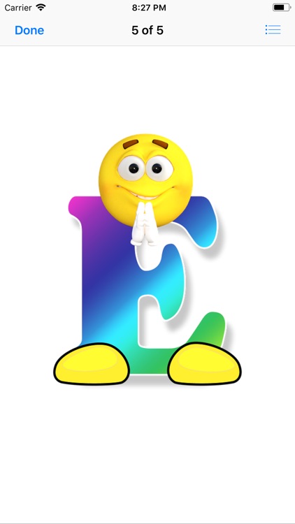 Smiley Face Alphabet Stickers screenshot-6