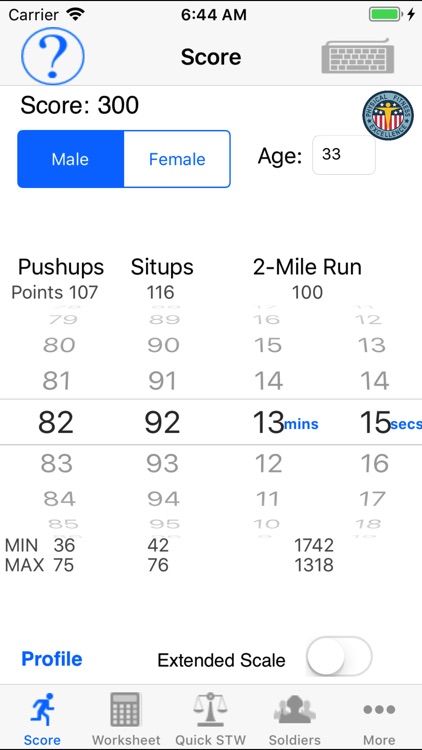 Army Fitness APFT Calculator