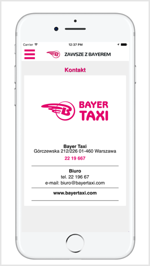 BAYER TAXI Warszawa 22 19 667(圖5)-速報App