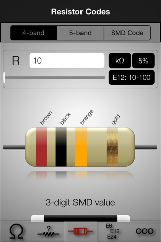 Resistor ToolKit, Color Codes screenshot 3