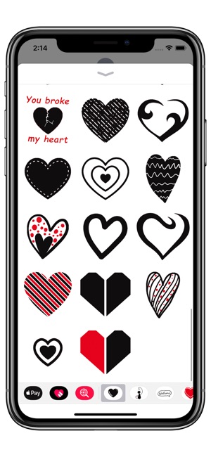 Black hearts - stickers pack(圖5)-速報App