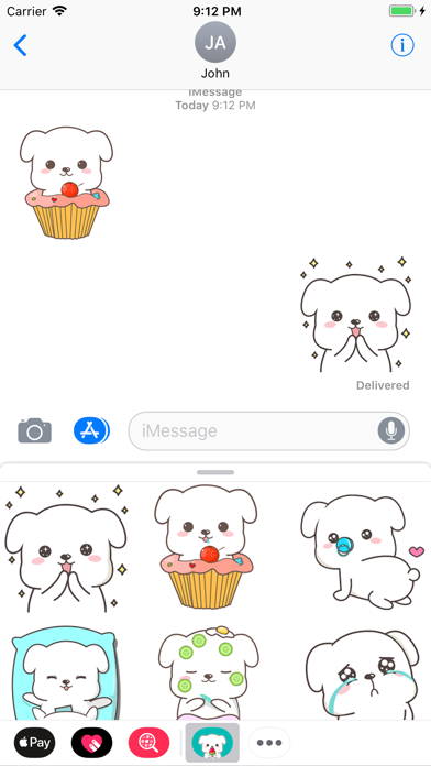 Chubby Puppy Animated Stickers screenshot 3