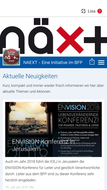 NAEXT - Eine Initiative im BFP