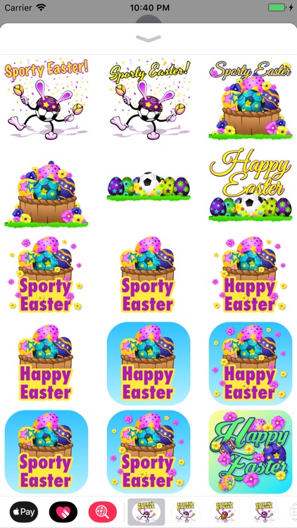 Easter Soccer Stickers