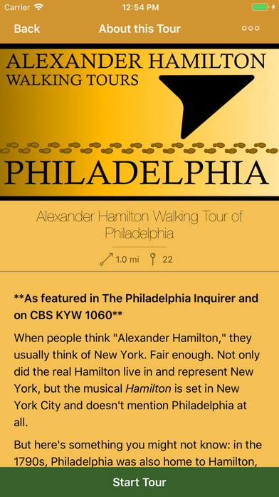 Alexander Hamilton Tours screenshot 3