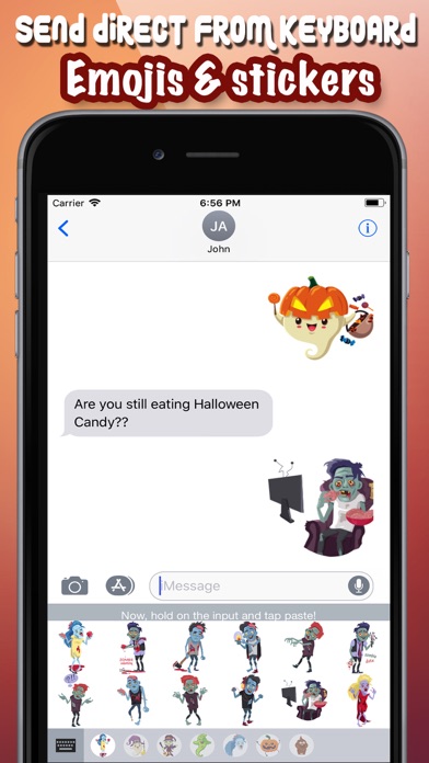 Halloween Emoji Chat Keyboard screenshot 3