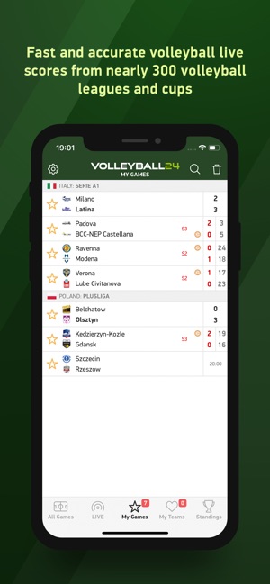 Volleyball 24 - live scores