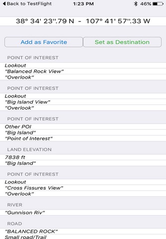 Black Canyon of the Gunnison NP GPS Map Navigator screenshot 3