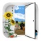 You are in the traditional Japanese house of countryside with surrounded sunflowers