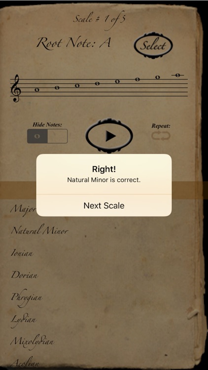 Scales & Modes: The Quiz screenshot-3