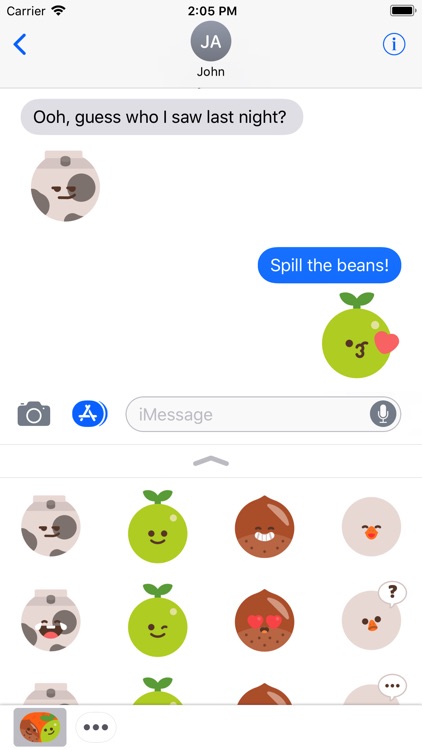 Just Food Fun Stickers