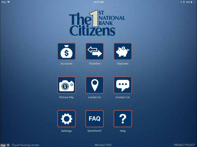 Citizens 1st National for iPad