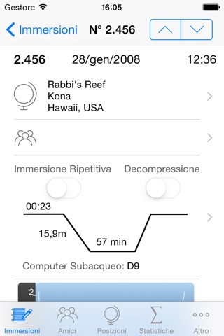 Dive Log screenshot 2