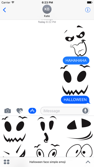 Halloween face simple emoji(圖1)-速報App