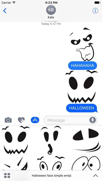 Halloween face simple emoji