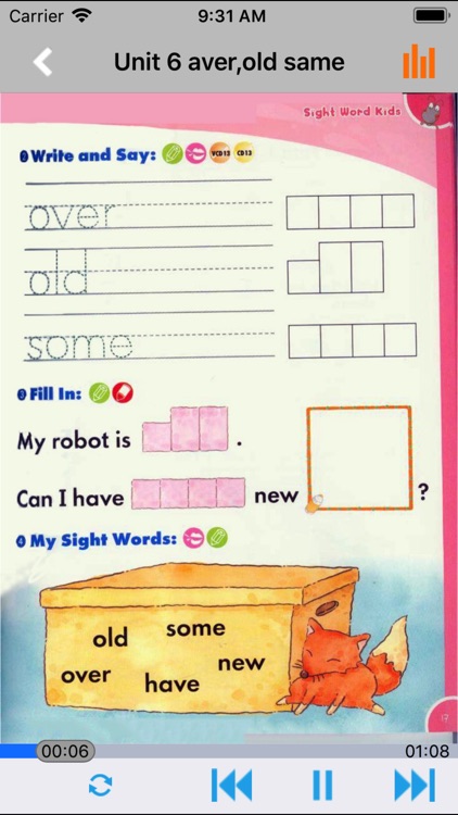 Sight Words 3A3B -220个神奇的常用字