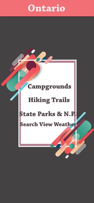 Ontario Camping & Trails,Parks