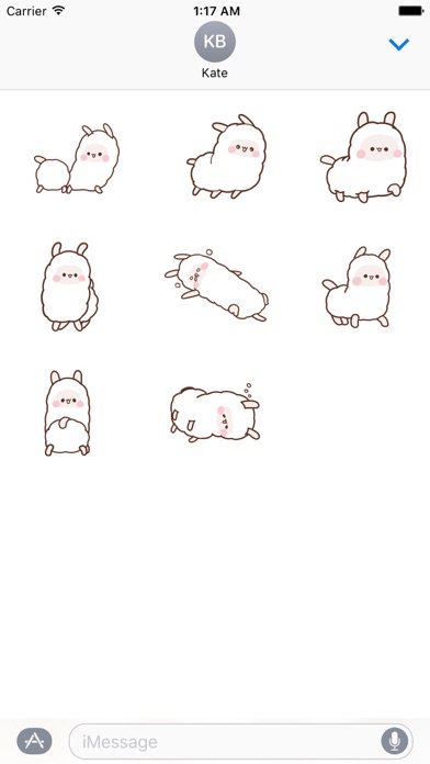 Animated Little Alpaca Sticker screenshot 2