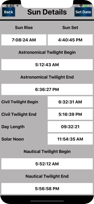 Sun & moon Day to Day Timings(圖3)-速報App