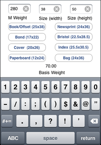 Kelly Paper M-Weight to Basis Weight Calculator - náhled