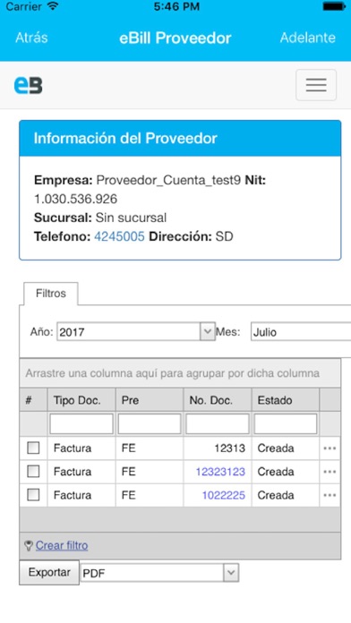 How to cancel & delete eBill Proveedor from iphone & ipad 1