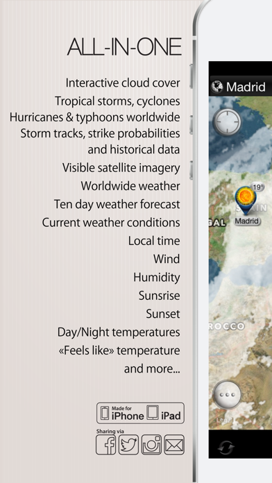 Cyclone - satellite weather radar and storm tracker Screenshot 5