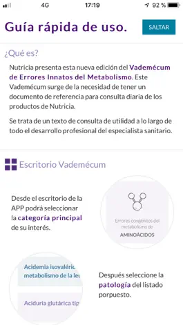 Game screenshot Nutricia Vademécum Metabólicos apk