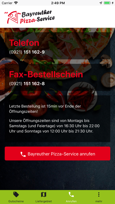 Bayreuther Pizzaservice screenshot 3