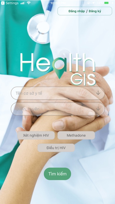 HealthGIS screenshot 2