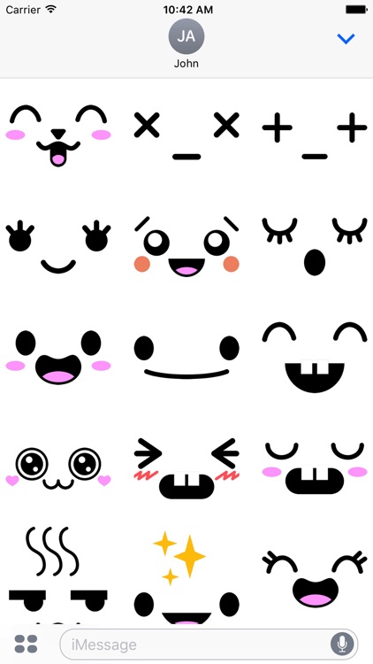 Cute Japan Smiley Faces Stickers