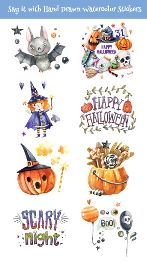 Nice Watercolor Halloween Pack(圖2)-速報App