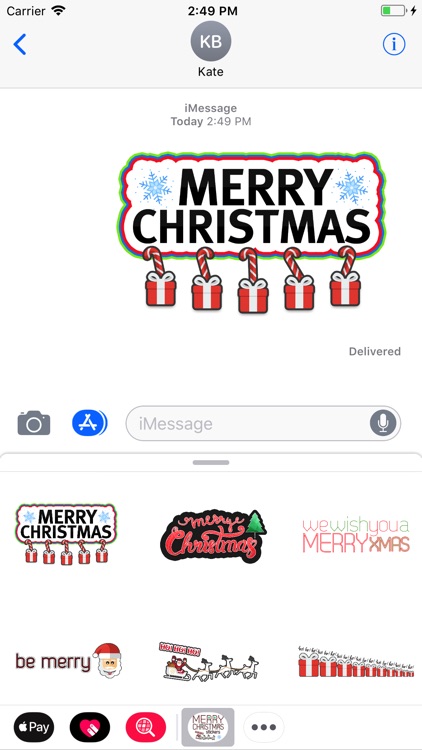 Merry Christmas Stickers