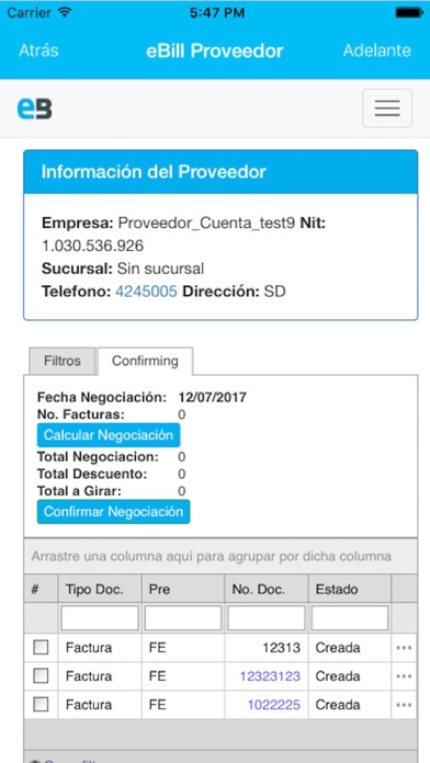 How to cancel & delete eBill Proveedor from iphone & ipad 2