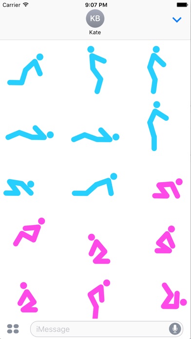 Yoga Poses Animated Stickers screenshot 1
