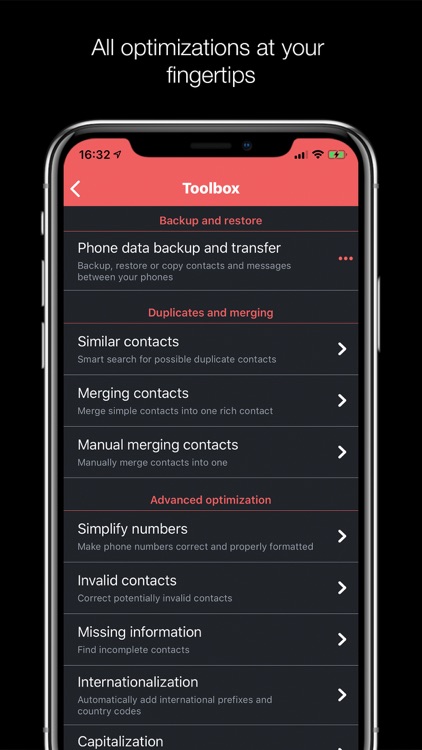 Contacts Optimizer Pro screenshot-3