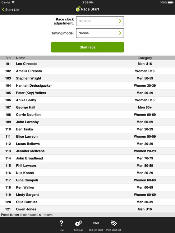 Webscorer Race & Lap Timer HD