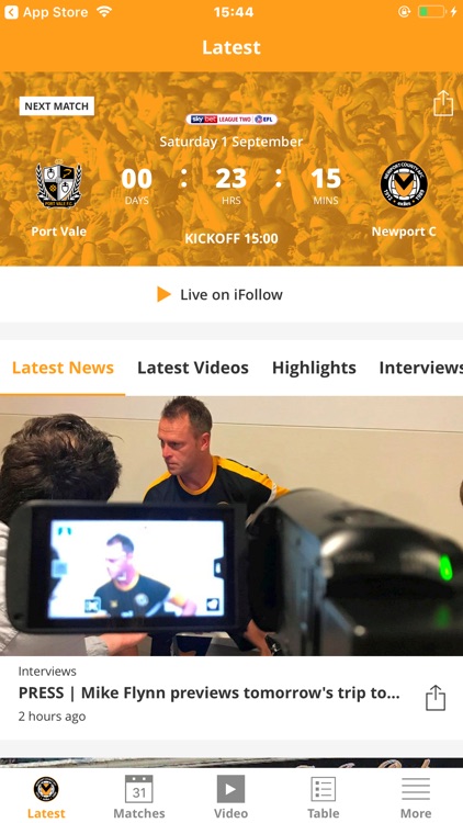 Newport County Official App