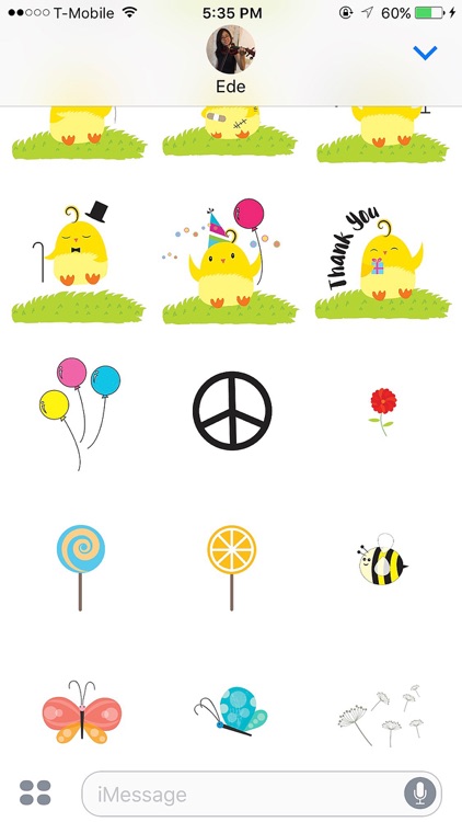 Cute Ming Cheep Stickers screenshot-4